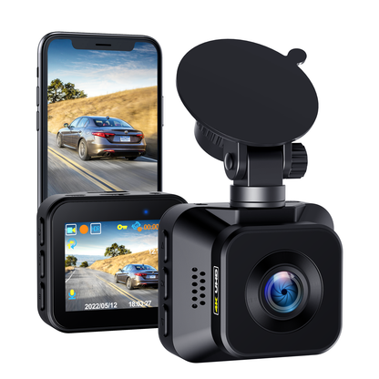 TOGUARD Dash Cam 4K WiFi 2160P Car Camera, Dash Camera for Cars, Mini Front Dash cam for Cars with Night Vision, Loop Recording, G-Sensor,24H Parking Monitor, Supercapacitor,Voice Prompt, APP