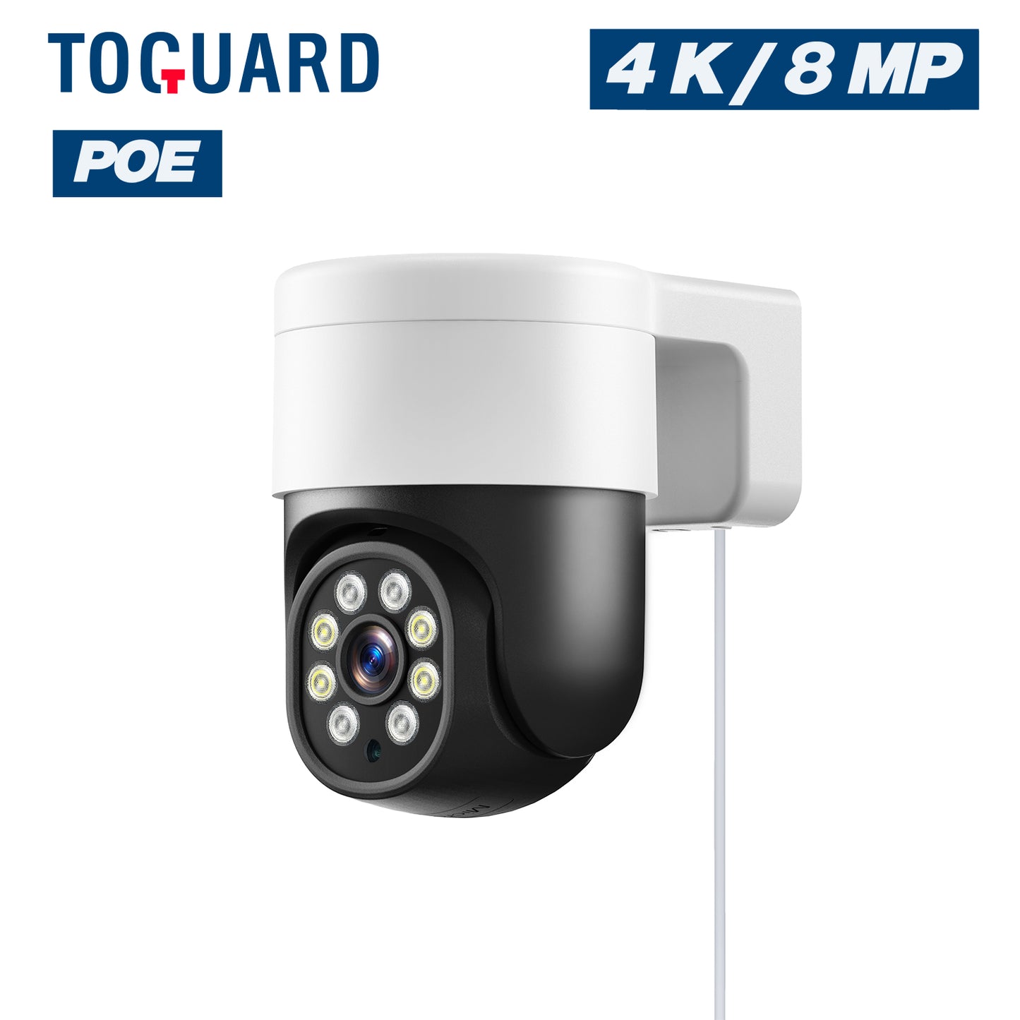 Toguard SC45 4K/8MP POE Security Camera Outdoor Dome Surveillance Camera